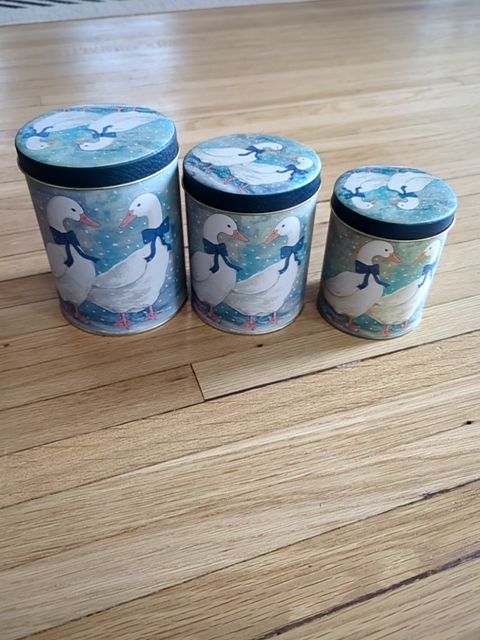 Set of 3 Goose Tins