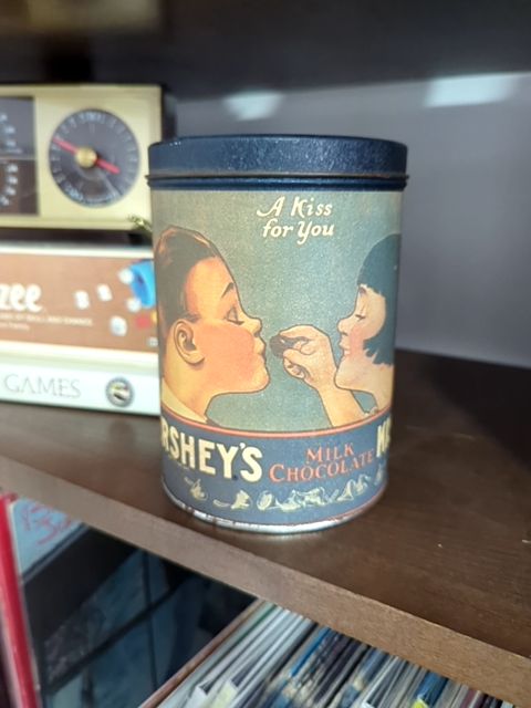 1980s Hershey's milk chocolate canister