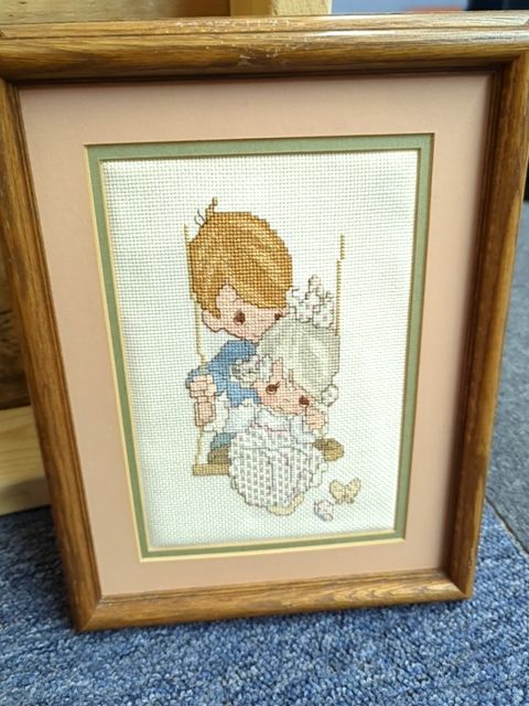 Kids on Swing Cross stich