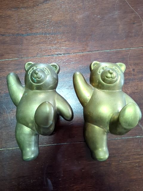 Large Brass Bear