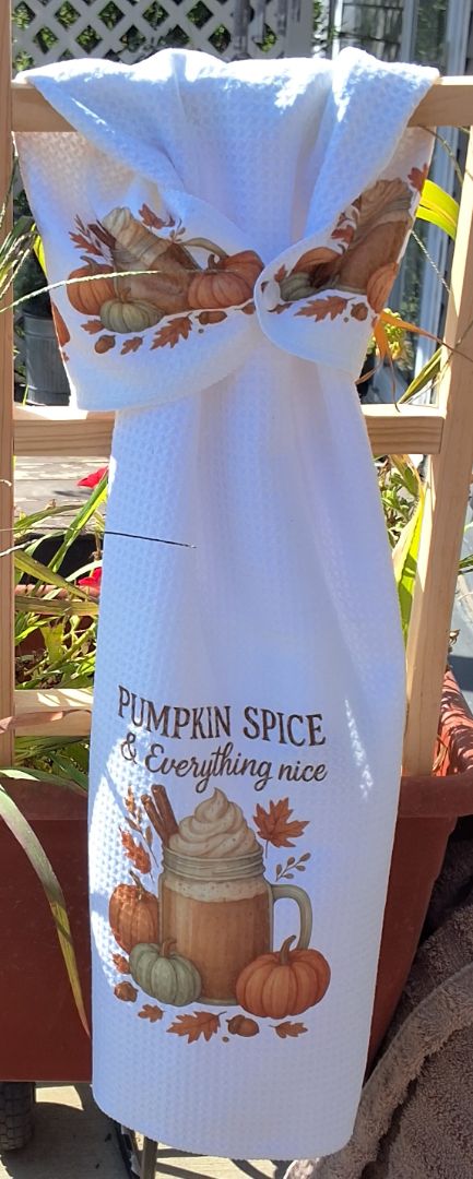 Hand towel with snap Pumpkin spice, 16 x 28