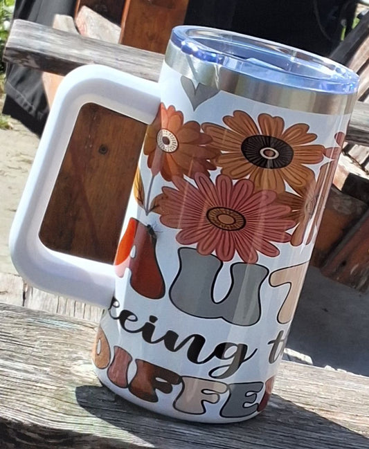 20oz  tumbler w/handle Autism, 20 OZ