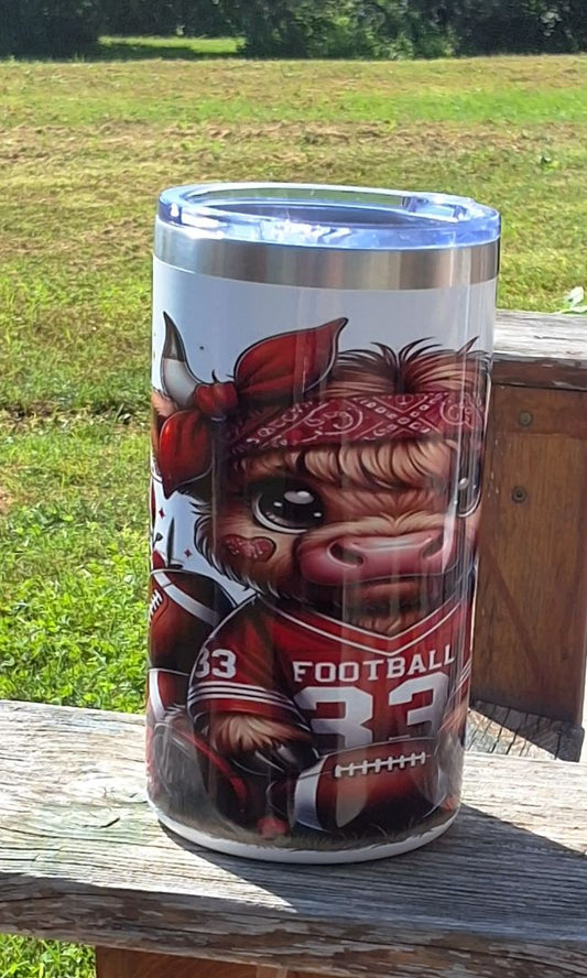 20oz  tumbler w/handle Fall Racoon, 20 OZ