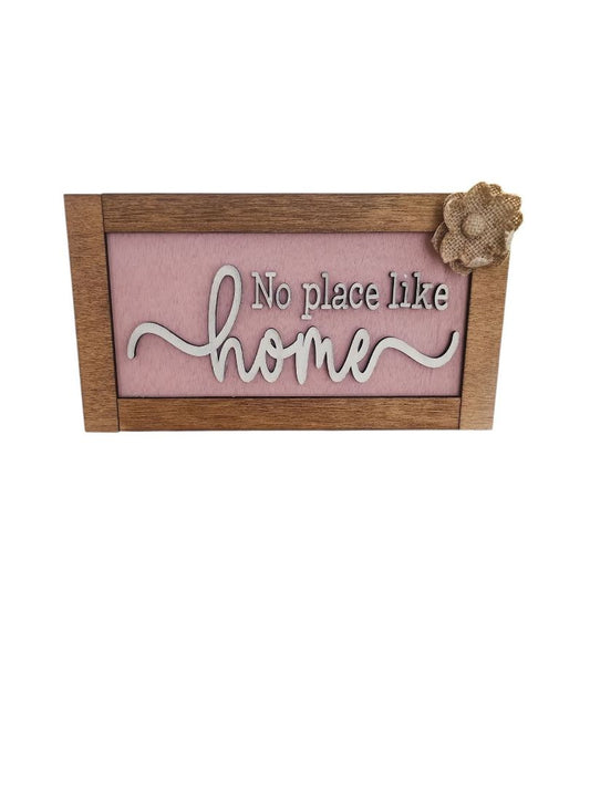 No Place Like Home Wooden Shelf Sitter