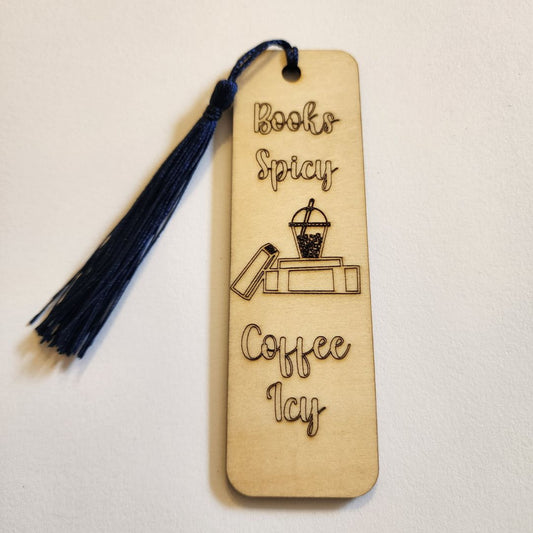 Small Town Shop Books Spicy, Coffee Icy Bookmark