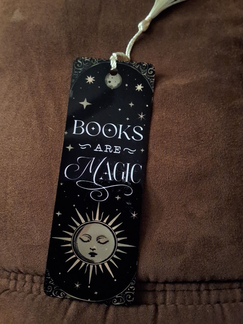 Bookmark Books are magic (sun), 2 x 5.5"