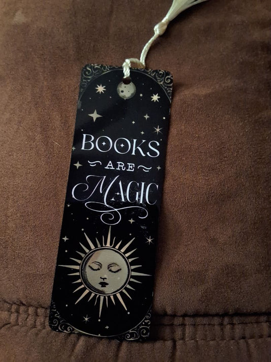 Bookmark Books are magic (sun), 2 x 5.5"