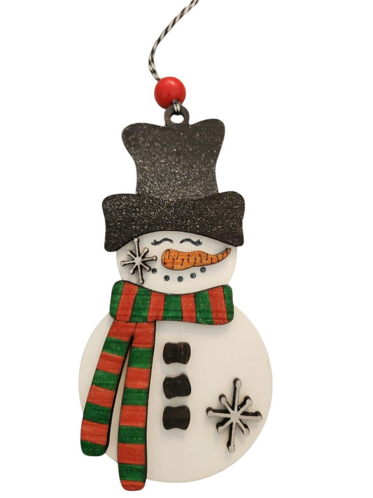Small Town Shop Large Snowman Ornament