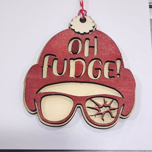 Small Town Shop Oh Fudge Wooden Ornament