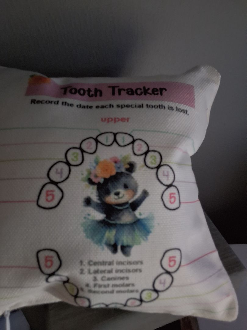 Tooth fairy Pillow Tooth fairy hippo pillow, 8x8