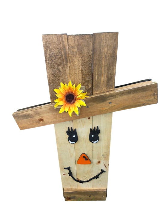 Small Town Shop Scarecrow Snowman Reversible, 3 ft