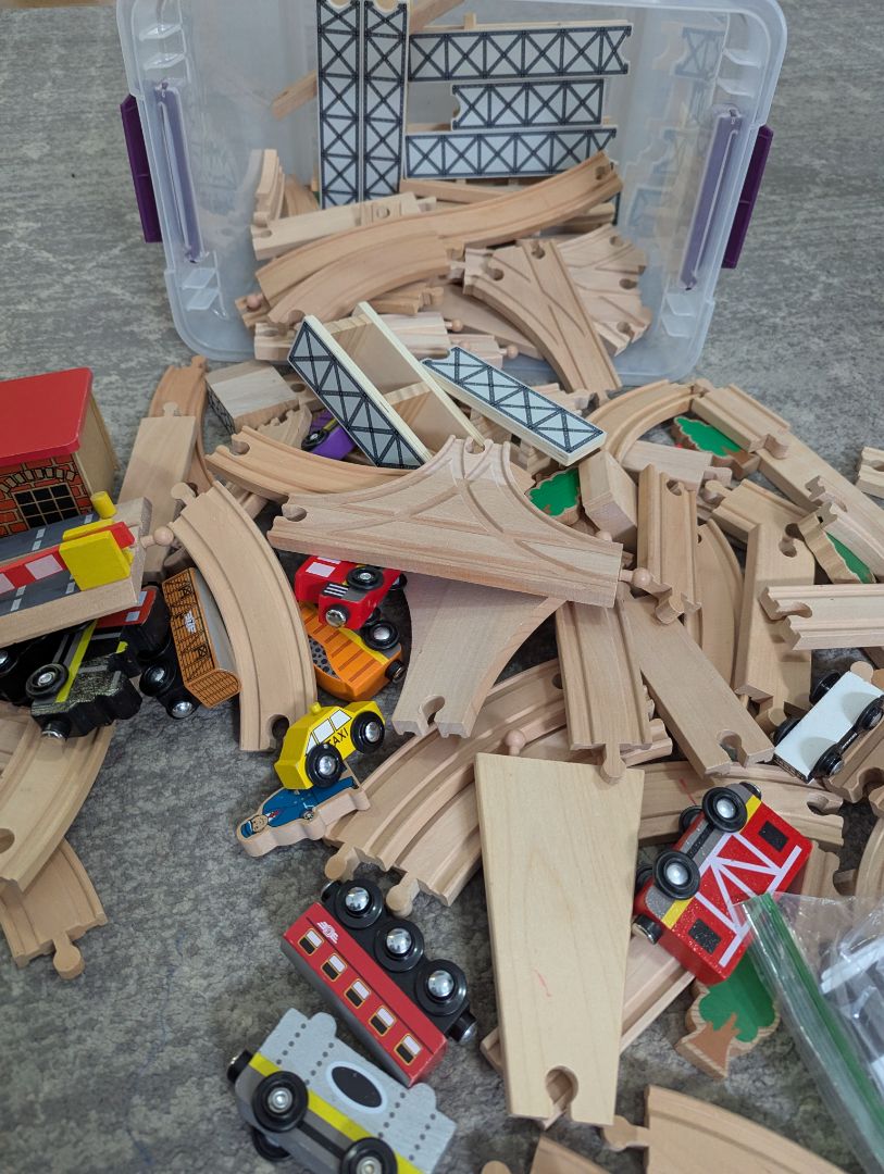 Evan's Store Wooden Train Set