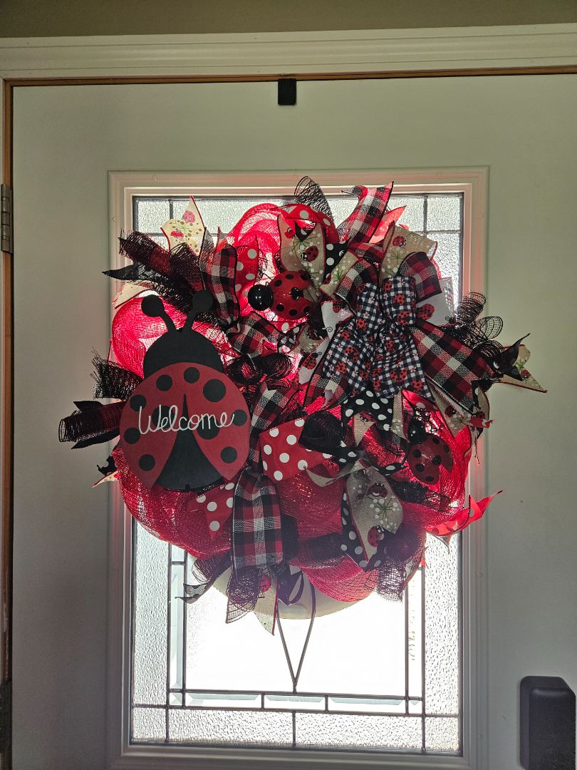 Wreath Lady bug, 14in