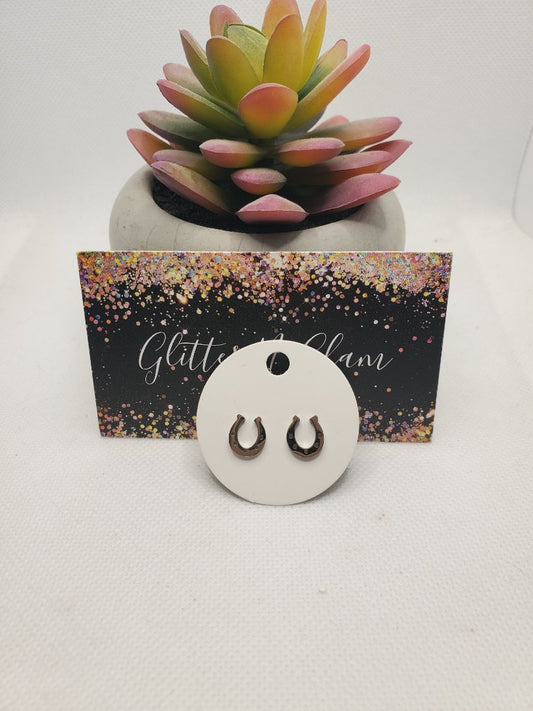 Silver Glitter N Glam Earrings