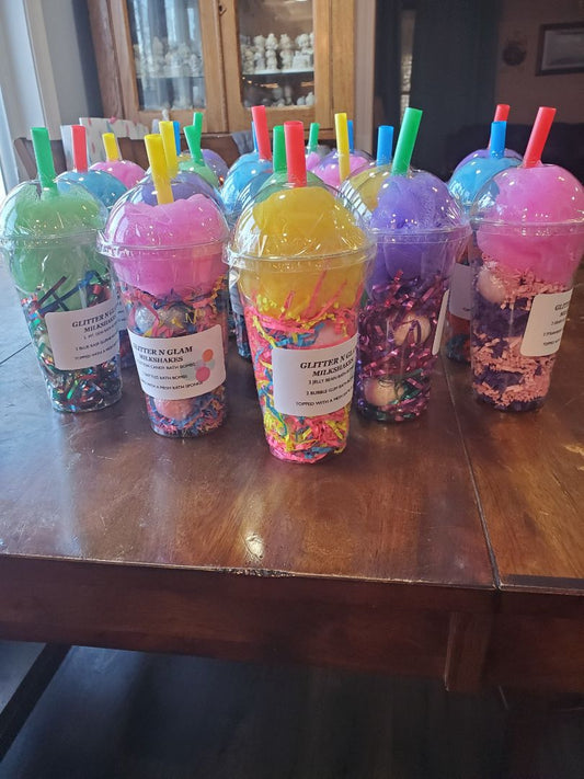 Glitter N Glam Bath Bomb Milkshakes