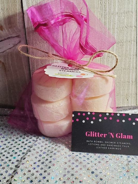 Yellow Glitter N Glam Shower Steamers