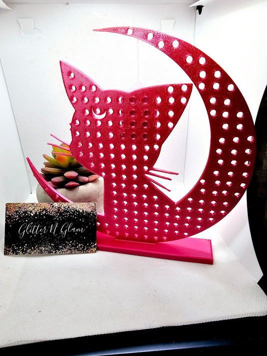 Metallic pink Glitter N Glam Earring Stand