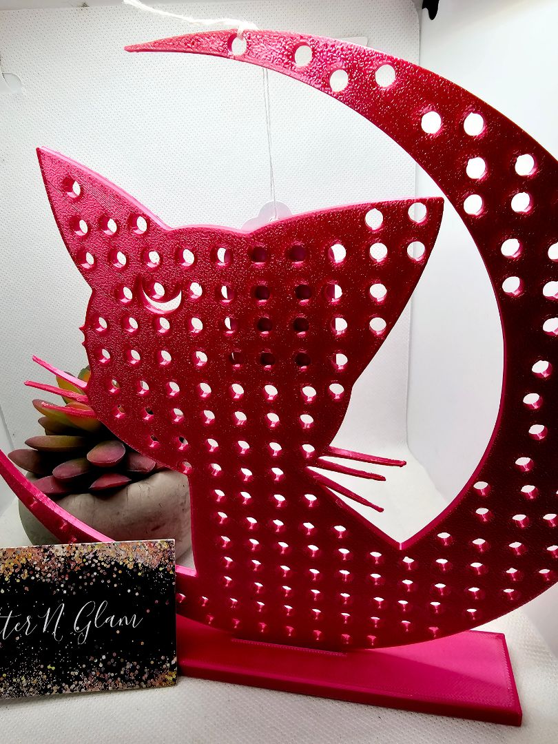 Metallic pink Glitter N Glam Earring Stand