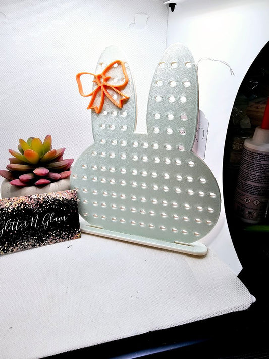 Mint and Coral Glitter N Glam Earring Stand