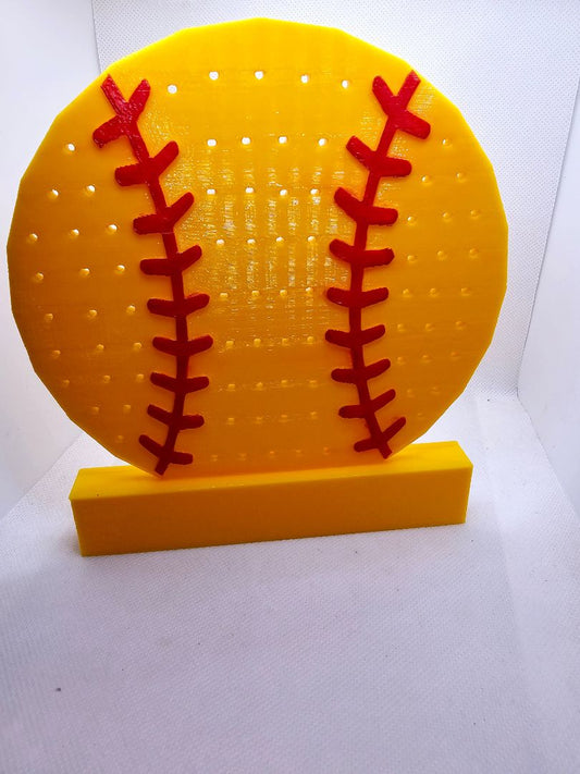 Yellow and Red Glitter N Glam Earring Stand