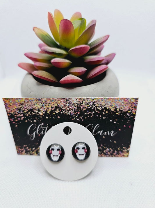 Glitter N Glam 1921 Jigsaw Stud Earrings