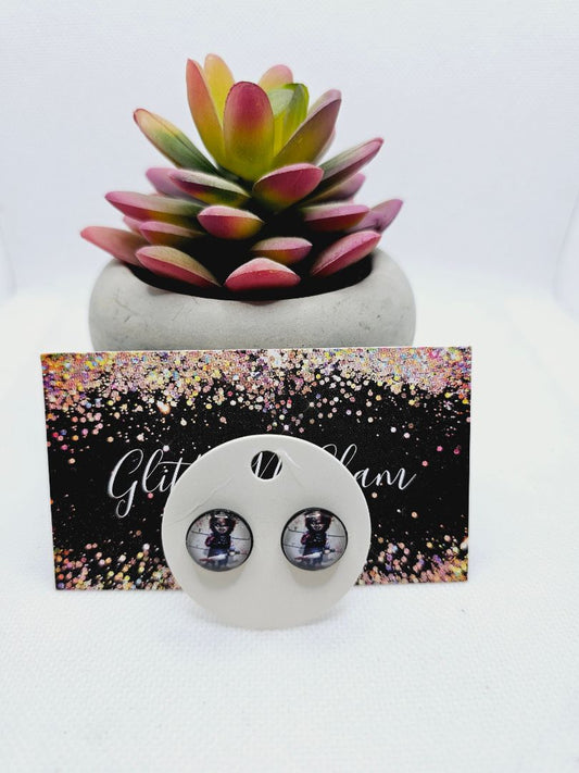 Glitter N Glam 1920 Chucky Stud Earrings