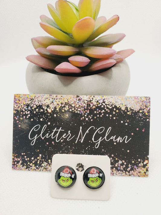 Glitter N Glam 1074 G-Man Stud Earrings