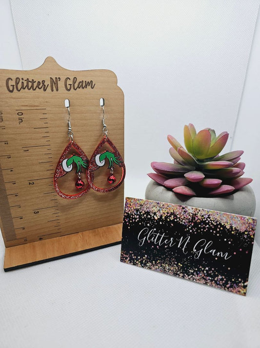 Glitter N Glam 1991 G-Man Dangle Earrings
