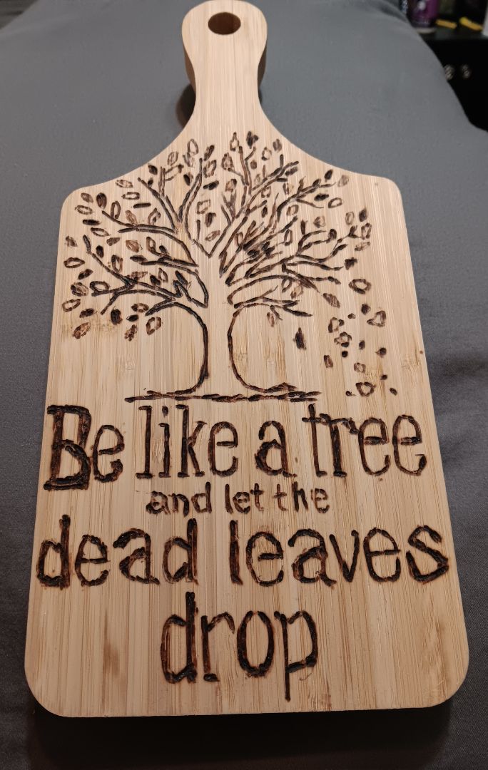 Be like tree Small charcuterie, 5x11, Kat’s Creations