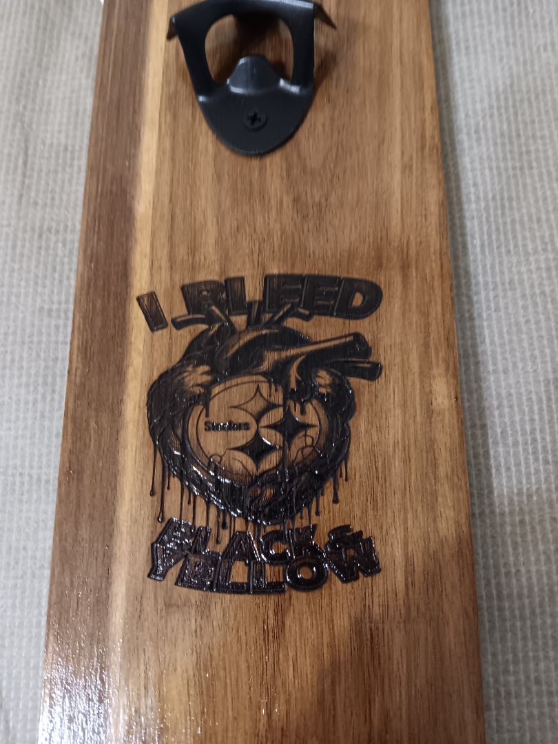 Steelers bottle opener, 5x24, Kat’s Creations