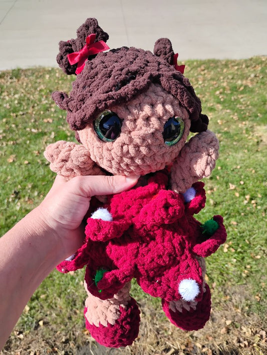 Christmas Dolls,Red, Head2Heel crochet
