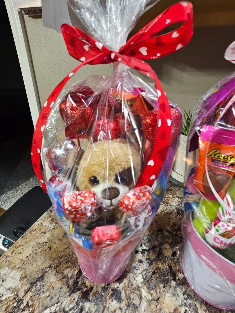 Valentines bouquet  dog