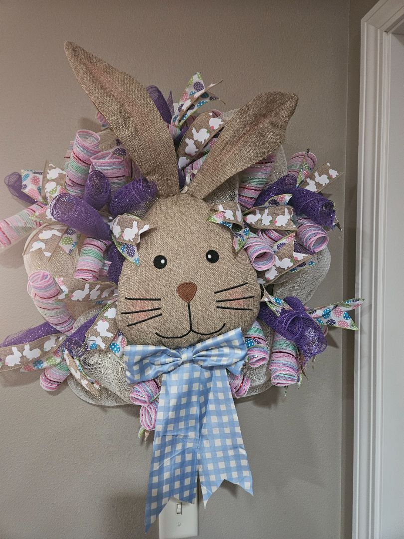 Bunny head wreath