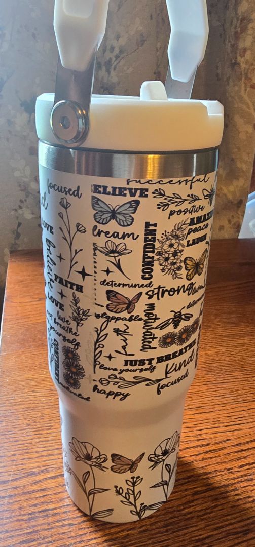 Tumbler Just Breathe, 30 oz