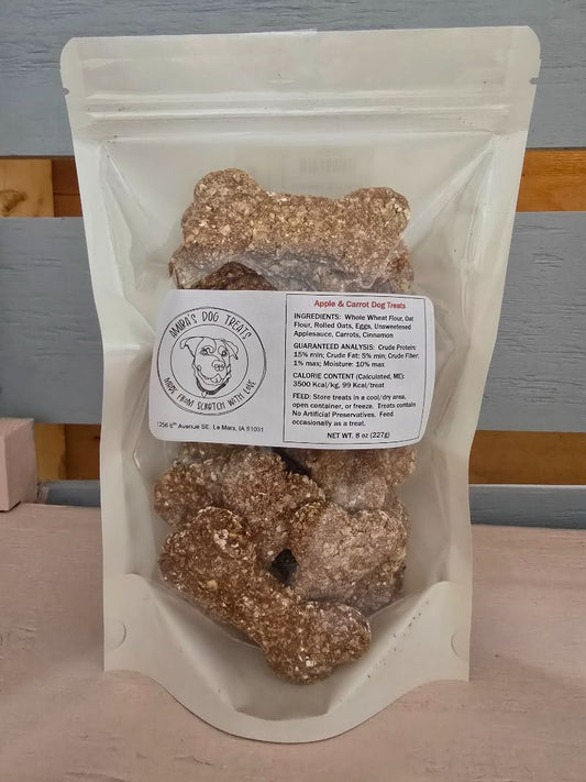 Apple & Carrot  Dog Treats, 8 oz