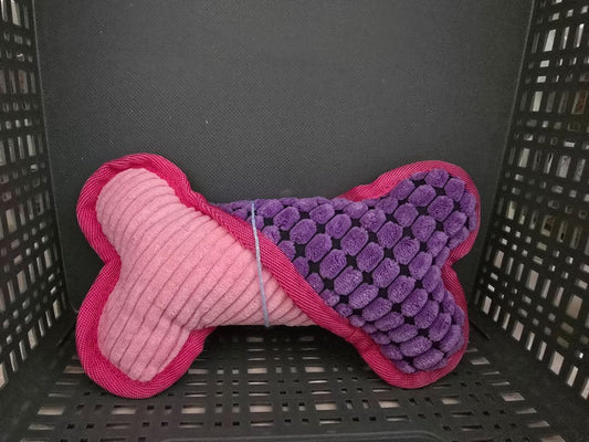 Amira's Dog Treats Bone Plush Squeak Toy