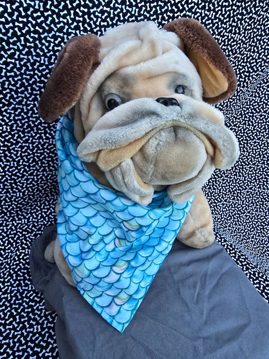 Fish Print  Bandana, One Size