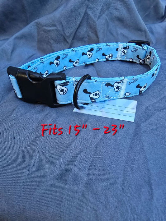 Light Blue Dog  Collar, Large