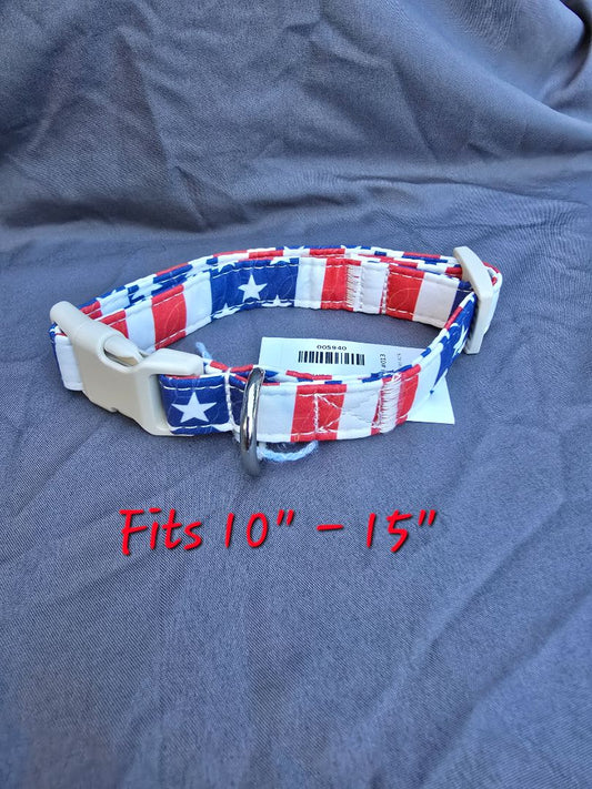 Red/White/Blue Flag  Collar, Small