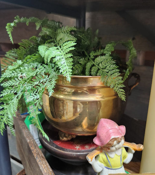 Vintage Brass Tri-foot Bowl/Planter