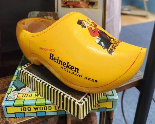 Vintage Heineken Beer Clog
