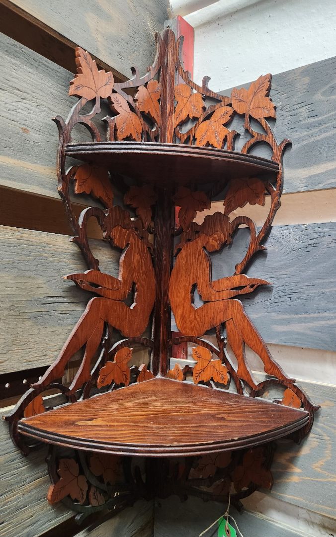 Art Deco Wood Shelf