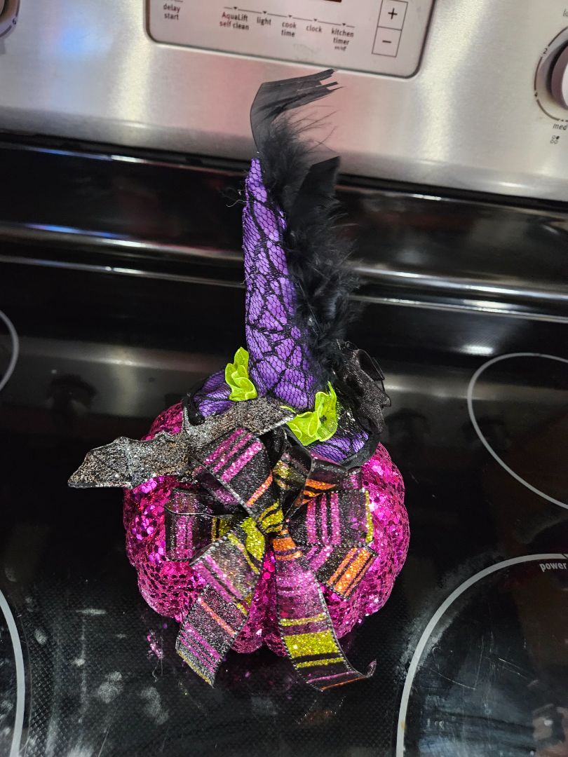 Halloween pumpkin  purple, Jen's Wreaths