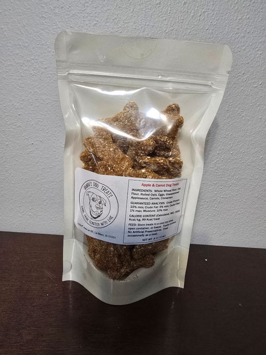 Apple & Carrot  Dog Treats, 4 oz