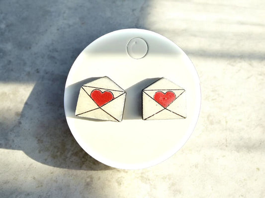 Glitter N Glam 2801 Love Letters Stud Earrings