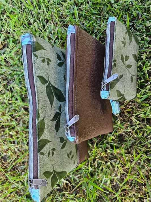 Green leaves Lilac Lakes Bags, Small