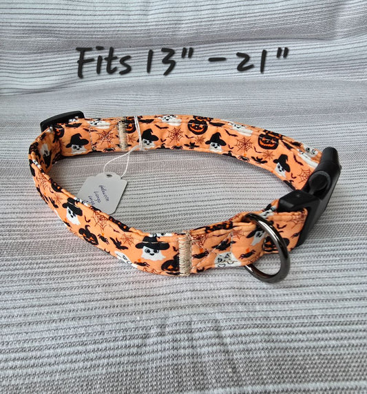 Orange Halloween  Collar, Large