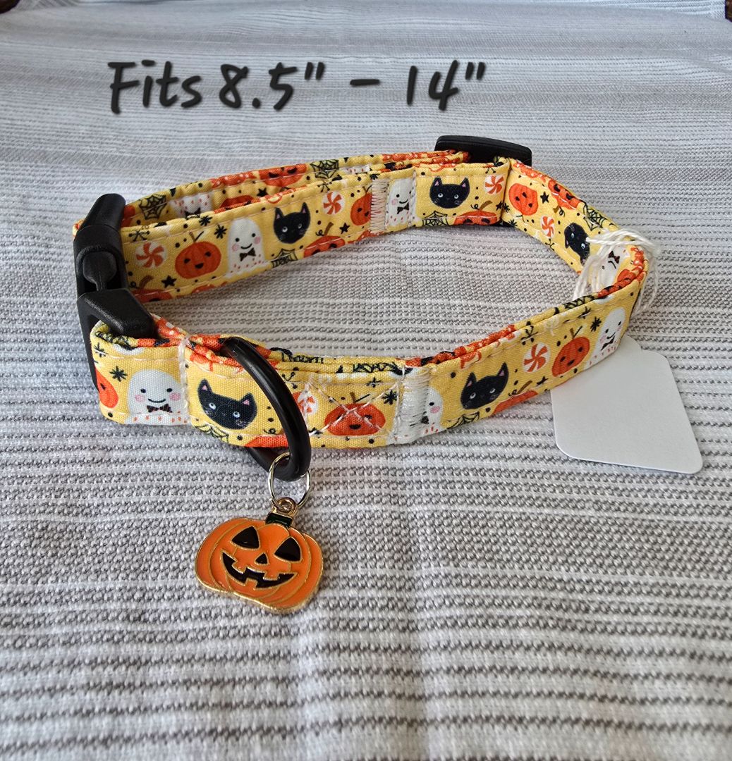 Yellow Hall. Ghost/Pump/Cat  Collar, Small
