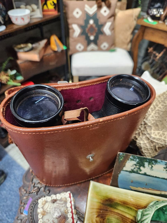 Vintage Binoculars w/case (no strap)