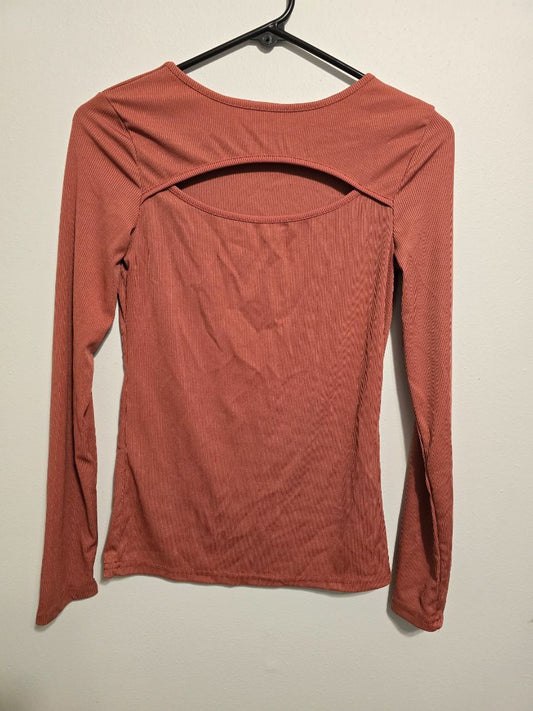 Mauve  Long Sleeve Top, Medium